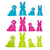 Slotted Wood Easter Bunny Tabletop Decorations - 6 Pc. Image 2