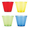 Small Basic Color Clear Plastic Tumblers - 24 Pc. Image 1