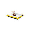 Small Black &amp; Gold Striped Serving Trays - 2 Pc. Image 1