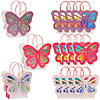 Small Butterfly-Shaped Cardstock Gift Bags - 12 Pc. Image 1
