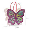 Small Butterfly-Shaped Cardstock Gift Bags - 12 Pc. Image 1