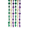 Small Coin Mardi Gras Bead Necklaces - 36 Pc. Image 1