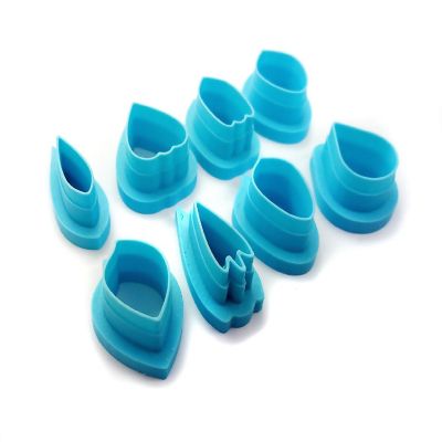 Small Flower Petal Clay Cutters, 8 Different Shapes Image 2