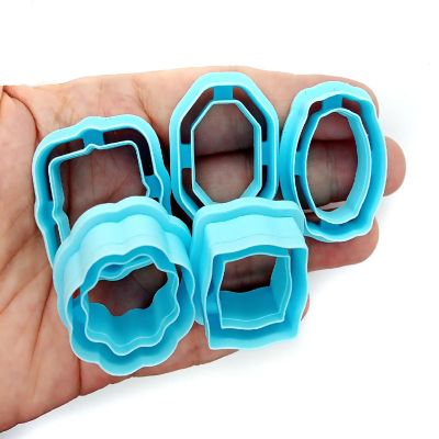 Small Frame Clay Cutter Set, About 1 Inch Tall, 5 pcs Image 1