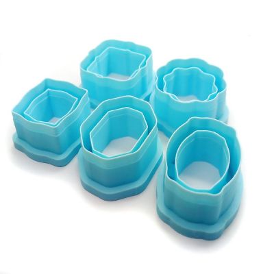 Small Frame Clay Cutter Set, About 1 Inch Tall, 5 pcs Image 2