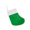 Small Green Christmas Stockings - 12 Pc. Image 1