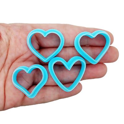 Small Heart Clay Cutters, 2 Sizes, 8 Pieces Total Image 2