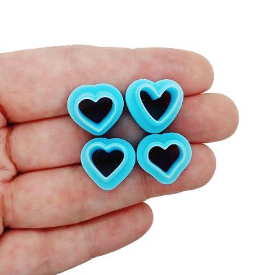 Small Heart Clay Cutters, 2 Sizes, 8 Pieces Total Image 3