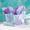 Small Narwhal Party Paper Gift Bags - 12 Pc. Image 1