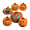 Small Pumpkin Face Craft Kit - Makes 12 Image 1