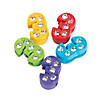 Small Rhinestone Number 3 Slide Charms - 5 Pc. Image 1