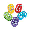 Small Rhinestone Number 6 Slide Charms - 5 Pc. Image 1