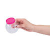 Small Round Storage Jars with Bright Lids - 12 Pc. Image 1