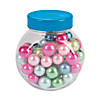 Small Round Storage Jars with Bright Lids - 12 Pc. Image 2