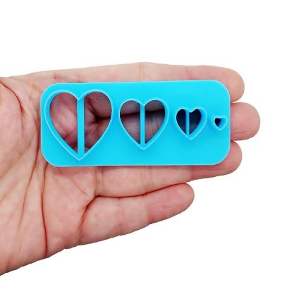 Small to Tiny Hearts Clay Cutter, 1 pc Image 1