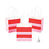 Small Valentine Fringe Gift Bags - 6 Pc. Image 1