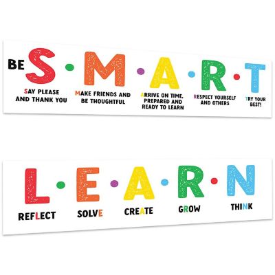 Smart &amp; Learn Classroom Banner - 13 x 48 Inch Image 1