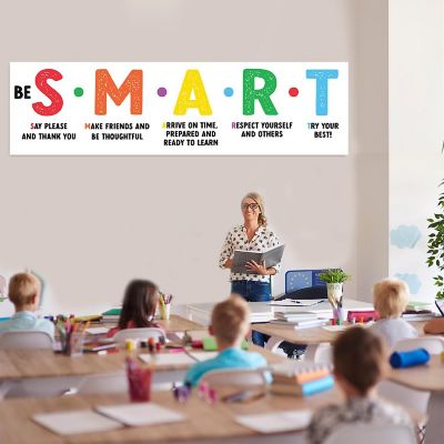 Smart &amp; Learn Classroom Banner - 13 x 48 Inch Image 1