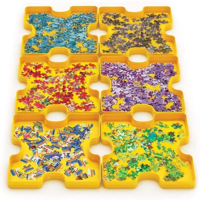 SmartPuzzle Sort & Store 6-Piece Jigsaw Puzzle Tray Set Image 1