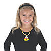 Smile Face Candy Corn Beaded Necklace Craft Kit - Makes 12 Image 3