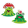 Smiling Frog with Lily Pad Magnet Foam Craft Kit - Makes 12 Image 1