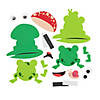Smiling Frog with Lily Pad Magnet Foam Craft Kit - Makes 12 Image 1