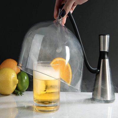 Smoking Gun with XL 7-1/4" Dome- Hot Cold Portable Smoker Infuser Kit for Indoor Outdoor Use- Smoke Meat Cheese Cocktails Faster than Smoker Box, Large Dome Has Image 3