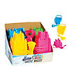 Snow & Sand Castle Buckets with Shovel or Rake - 36 pc. Image 1