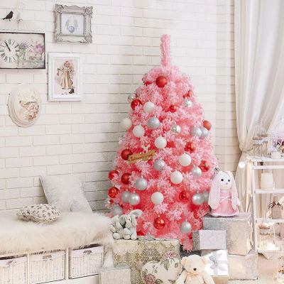 Snow Flocked Artificial Christmas Image 1