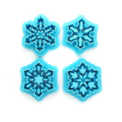 Snowflake Clay Cutters, Set of 4 Styles Image 1