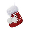 Snowflake Stocking And Mitten Ornament (Set Of 12) 4"H Metal Image 2