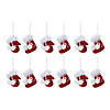 Snowflake Stocking And Mitten Ornament (Set Of 12) 4"H Metal Image 3