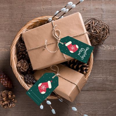 Snowflake Stocking Christmas To/From Tag Image 1