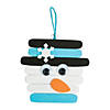 Snowman Craft Stick Christmas Ornament Craft Kit - Makes 12 Image 1