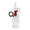 Snowman Figurine with Pine Accent (Set of 2) Image 1