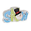 Snowman Noel Joy Snow Tabletop Sign (Set of 3) Image 2