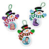 Snowman Picture Frame Ornament Craft Kit - Makes 12 Image 1