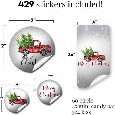 Snowy Christmas Sticker Bundle 429pc. by AmandaCreation Image 1