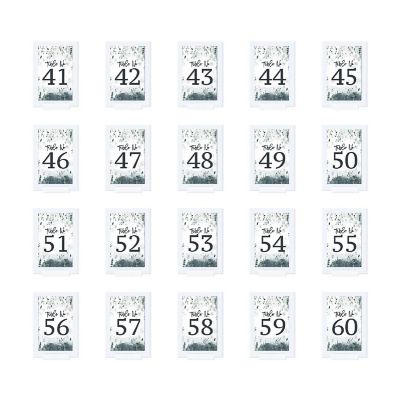 Snowy Woodland Table Numbers 41 60 Image 2