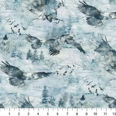 Soar Eagles Soaring DP24583 42 Digital Cotton Fabric by Northcott by the yard Image 1