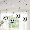Soccer Hanging Swirl Decorations - 12 Pc. Image 2