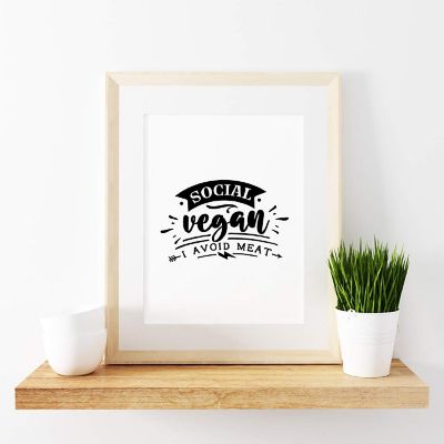 Social Vegan Avoid People 8.5x11in 1Pk Image 1