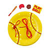 Softball Paper Plate Lacing Craft Kit - Makes 12 Image 1