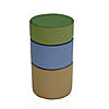 SoftScape 15" Round Ottomans, Earth Tone 3-Piece Image 1