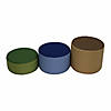 SoftScape 15" Round Ottomans, Earth Tone 3-Piece Image 2