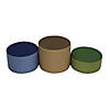 SoftScape 15" Round Ottomans, Earth Tone 3-Piece Image 3