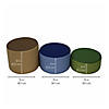 SoftScape 15" Round Ottomans, Earth Tone 3-Piece Image 4