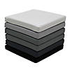SoftScape 15" Square Floor Cushions, 6-Piece - Gray/Light Gray Image 3
