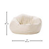SoftScape Classic 35" Standard Bean Bag Distressed - Almond Image 4