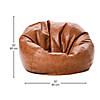 SoftScape Classic 35" Standard Bean Bag Distressed - Hazelnut Image 4